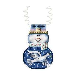  Janlynn Holiday Wizzers Snowman With Dove Counted Cross 
