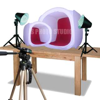 24 inch Photographic Photo Studio Box Lighting Light Kit 4 Colors 
