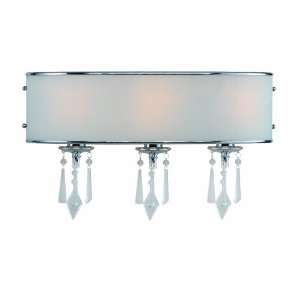 Golden Lighting 8981 BA3 BRI Echelon BRI Three Light Vanity, Chrome 