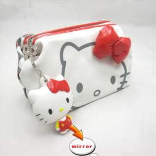 Hellokitty Cosmetic Pouch Case Purse with mirror AU  