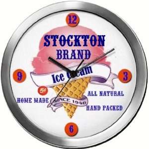  STOCKTON 14 Inch Ice Cream Metal Clock Quartz Movement 