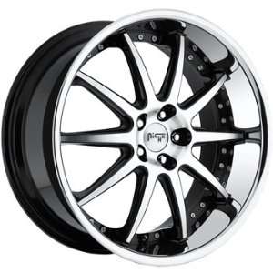 Niche Spa 18x8 Machined Black Wheel / Rim 5x120 with a 15mm Offset and 