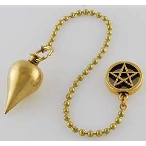  Brass W/ Pentagram Pendulum 