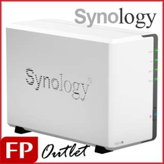 Synology DiskStation DS212j 2 Bay SATA USB RAID 0/1 Gigabit LAN NAS 