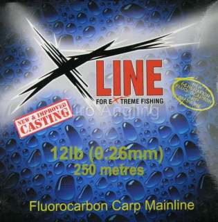 250m/600m X LINE XLINE FLUOROCARBON CARP LINE ALL SIZES  