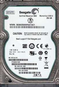   fw 0001SDM1 p/n 9HH132 500 Seagate 250Gb SATA 763649021484  