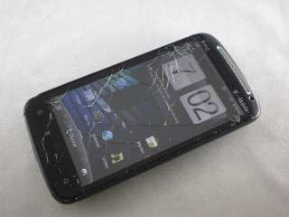 HTC SENSATION 4G UNLOCKED BLACK GSM SMARTPHONE AT&T T MOBILE *CRACKS 