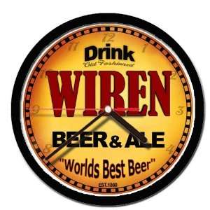  WIREN beer and ale cerveza wall clock 