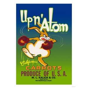  Up N Atom California Carrots Giclee Poster Print, 24x32 