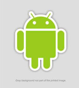 ANDROID DROID GOOGLE OS ROBOT DECAL STICKER   4 tall  