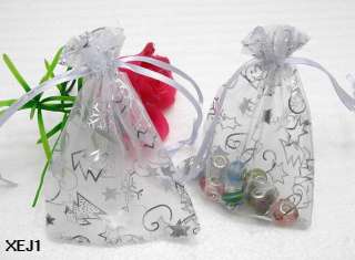 50pcs Xmas Organza wedding Jewelry packing favor gift bags pouches 3x3 