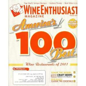  Wine Enthusiast Magazine August 2011 Americas 100 Best Wine 