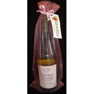  Tanday 6x15 Wine Bottle Organza Bag Gift Pouch (6 Bags 