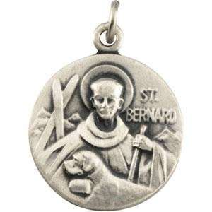 St Bernard Medal in 14k Yellow Gold Jewelry