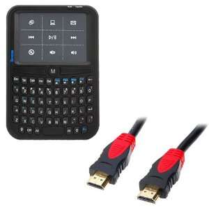 Wireless Media Keyboard with Multi Touch Gesture Touchpad Mouse/Remote 