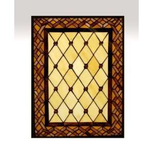   Mission Style Stained Glass Window Panel HZP241
