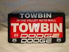 TOWBIN DODGE LICENSE PLATE FRAMES FROM THE ONE AND ONLY KING OF CARS