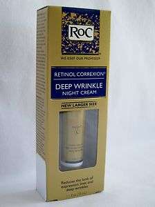 Roc Retinol Correxion Deep Wrinkle Night Cream  LARGER SIZE 1.1 oz 