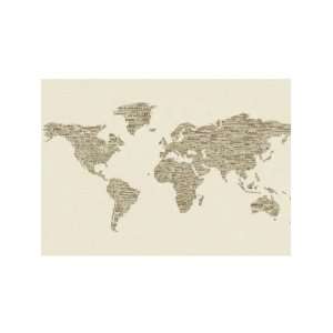  Wallpaper 4Walls Maps One World Brown KP1337EM2
