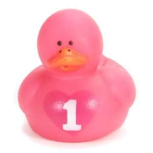   By Fun Express Mini 1st Birthday Pink Rubber Duckies 