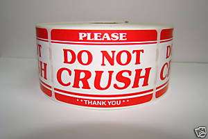 500 2x3 Fragile DO NOT CRUSH Shipping Labels Stickers  