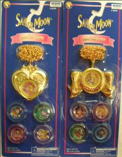 Sailor Moon Medallions Bow + Heart Locket Necklace Game  