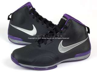 Nike Zoom BB 1.5 Black/Club Purple Mens 2011 Basketball Fuse Tech 