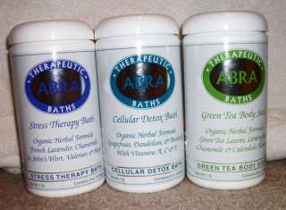 Abra therapeutic herbal bath salts stress detox formula 021204160536 