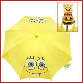 Nick Jr.SpongeBob Face Kids Umbrella w/Figure Handle  