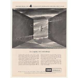  1958 IBM Research Anisotropy Magnetic Crystal Print Ad 
