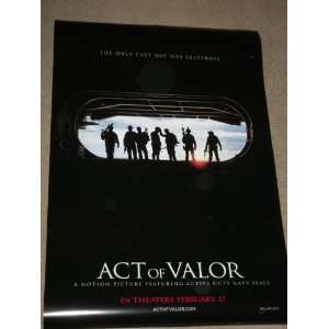  ACT OF VALOR 27X40 ORIGINAL D/S MOVIE POSTER Everything 