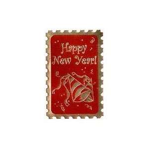   Happy New Year Embossed Sticker Seals Arts, Crafts & Sewing