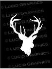 Deer/Buck Head w/Antlers Vinyl Decal Sticker Car SUV Truck 4X4 