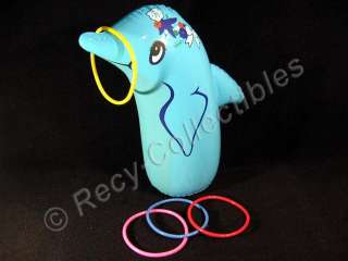 Inflatable Dolphin Ring Toss Carnival Activity Game Tropical Party 