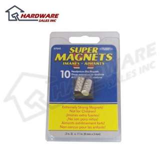 master magnetics 07045 8x3mm neodymium rare earth magnet 10 pack