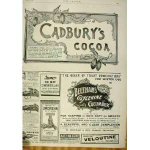  CadburyS Cocoa Antique Advert 1896, Guns & Rifles