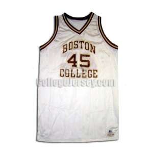  White No. 45 Team Issued Boston College Starter Basketball 