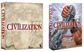 Civilization 3 III & Play the World Expansion NEW in 2 Boxes  