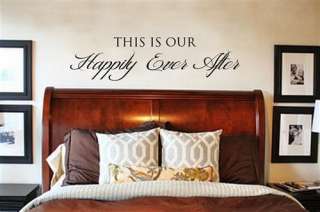 HAPPILY EVER AFTER vinyl wall quote/decal/words/letters  