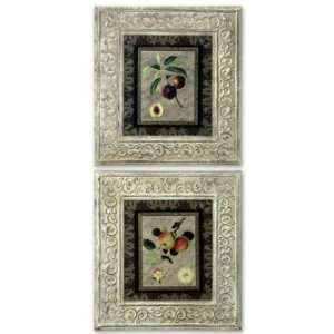  BORDERED FRUIT I / II  set of 2 Florals Art 50702 By 