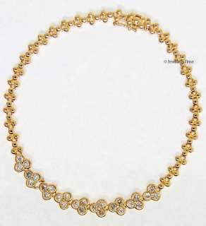 Ladies 18k Yellow Gold & 1.00 Carat Diamond Bracelet  