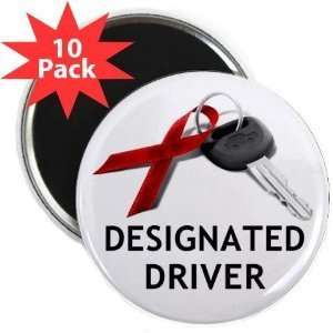   Designated Driver 2.25 Inch Fridge Magnet 10 pack