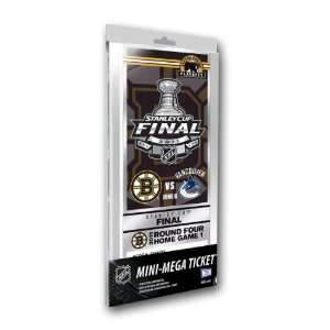 NHL Boston Bruins 2011 Stanley Cup Game 3 Mini Mega Ticket  