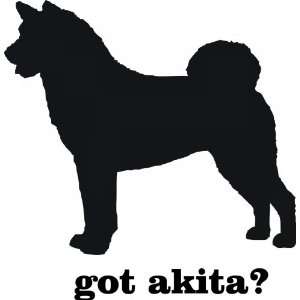 Got Akita   Removeavle Vinyl Wall Decal   Selected Color White   Want 