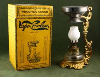   VAPO CRESOLENE MEDICINAL OIL LAMP FOR WHOOPING COUGH M.I.B. C. 1888 NR