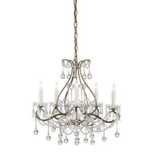  Currey and Company 9008 Paramour   Five Light Chandelier, Smoke 