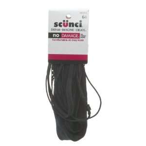  Scunci Mixed Head wraps, Assorted Widths in Black Beauty