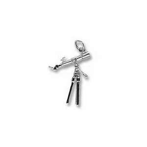  Telescope Charm   10k Yellow Gold Jewelry