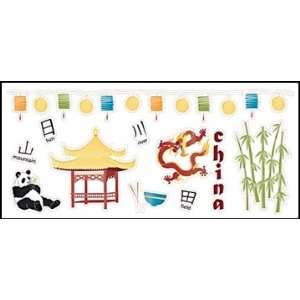  China Dragon Panda Sticker Sheet Arts, Crafts & Sewing