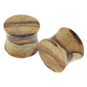  Picture Jasper Stone Plugs   2G   Sold as a Pair Jewelry